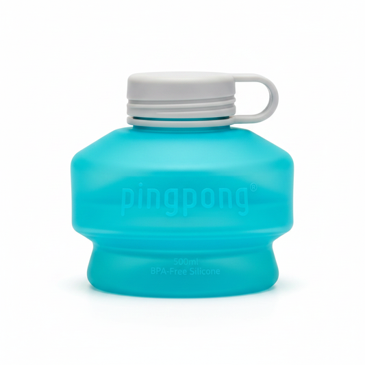 PingPong Collapsible Silicone Water Bottle 500ml